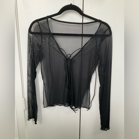 black mesh shirt - Picture 1 of 4